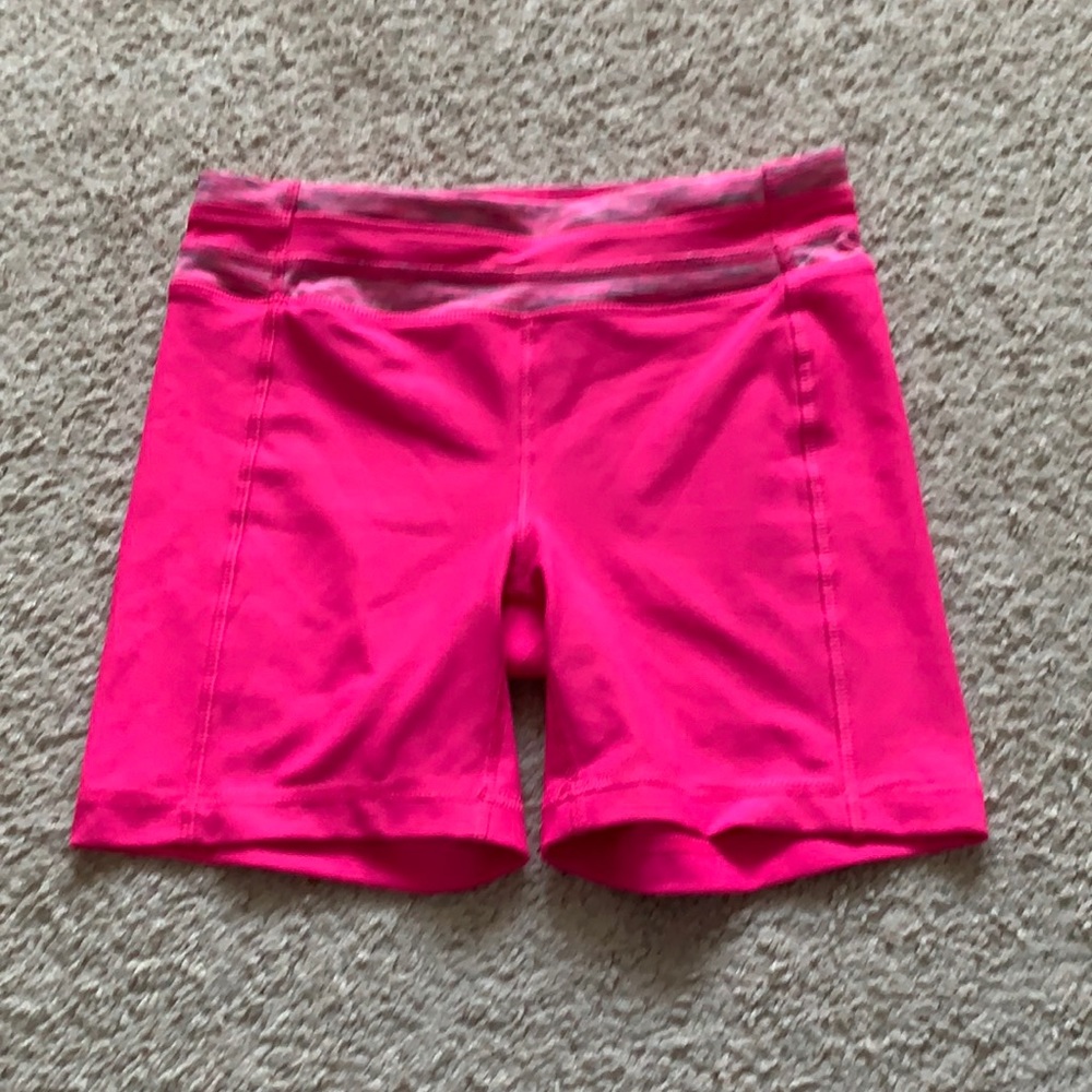 90 degrees by reflex size L pink spandex shorts